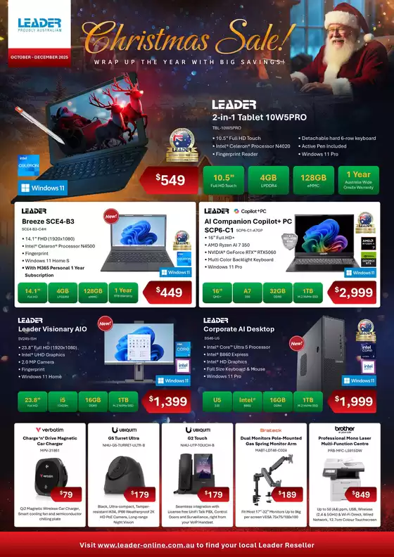 Leader Computers catalogue | Christmas Sale | 2025-10-13T00:00:00.000Z - 2025-12-31T00:00:00.000Z