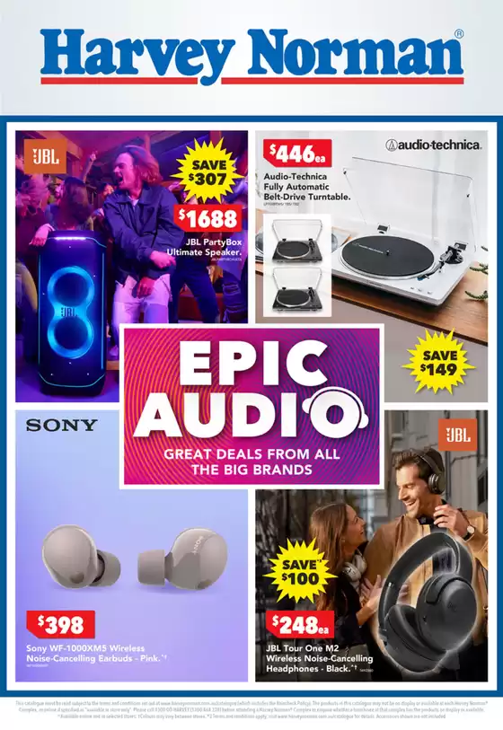 Harvey Norman catalogue | Epic Audio | 2025-10-13T00:00:00.000Z - 2025-10-20T00:00:00.000Z