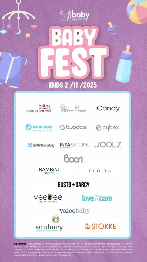 Baby Kingdom catalogue in Perth WA | Baby Fest | 2025-10-13T00:00:00.000Z - 2025-11-02T00:00:00.000Z