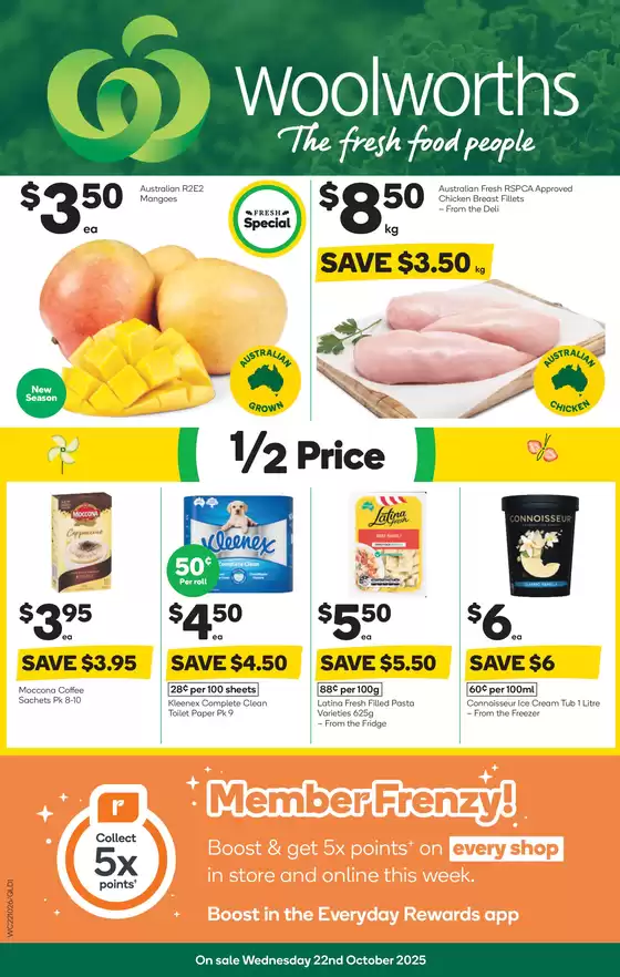 Weekly Specials - 22/10
