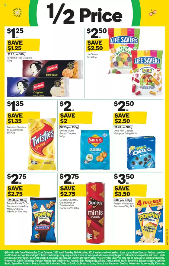 Weekly Specials - 22/10