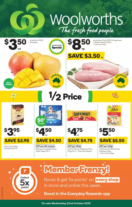 Weekly Specials - 22/10