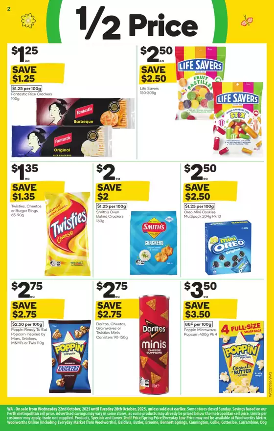 Weekly Specials - 22/10