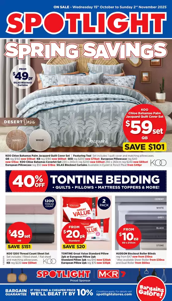 Spotlight catalogue | Spring Savings | 2025-10-15T00:00:00.000Z - 2025-11-02T00:00:00.000Z