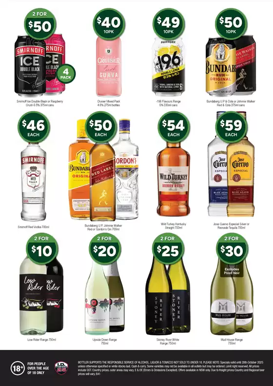 Bottler Specials