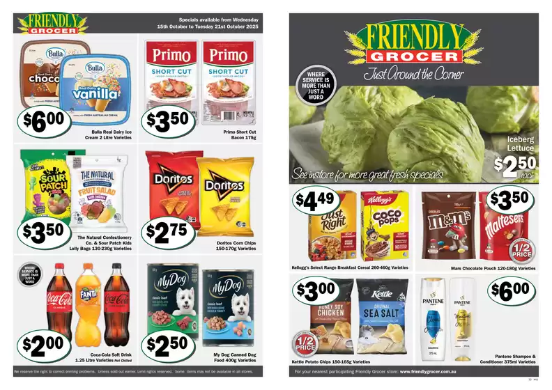 Friendly Grocer catalogue | Weekly Specials | 2025-10-15T00:00:00.000Z - 2025-10-21T00:00:00.000Z