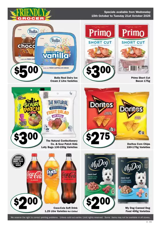 Weekly Specials