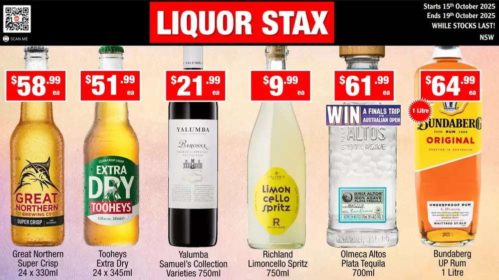 Liquor Stax catalogue in Canberra ACT | Weekly Specials | 2025-10-15T00:00:00.000Z - 2025-10-19T00:00:00.000Z