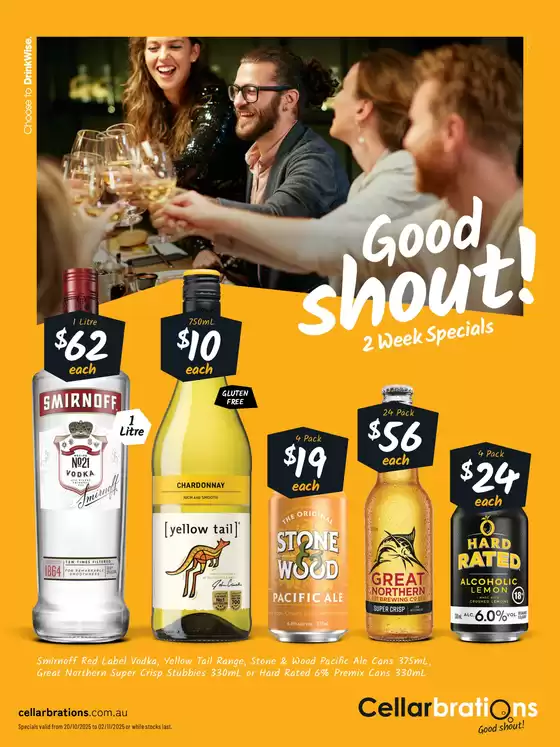 Cellarbrations catalogue | Good Shout! 20/10 | 2025-10-20T00:00:00.000Z - 2025-11-02T00:00:00.000Z
