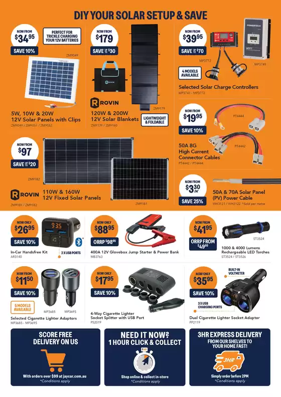 Solar, Pover & 12V Sale