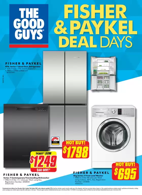 The Good Guys catalogue in Melbourne VIC | Fisher & Paykel Deal Days | 2025-10-16T00:00:00.000Z - 2025-10-19T00:00:00.000Z