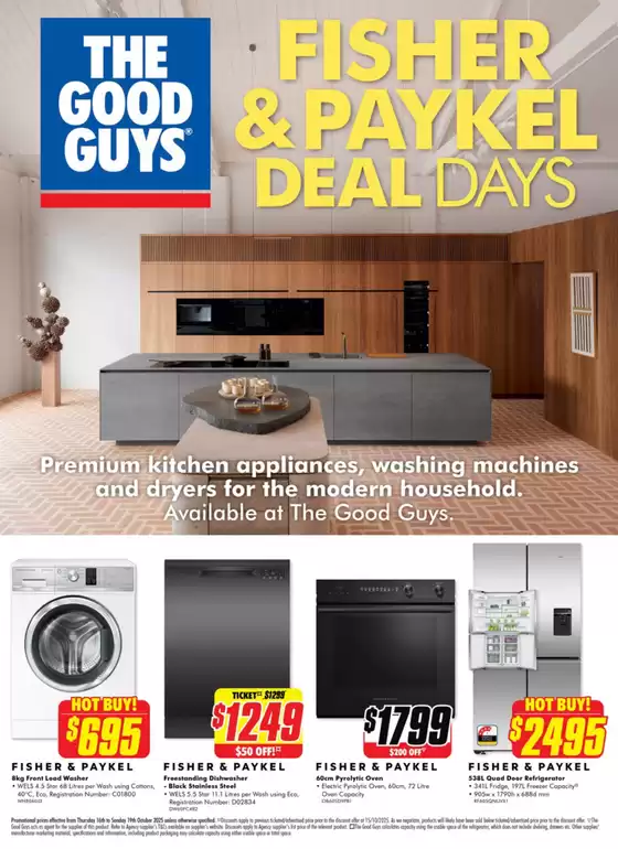 The Good Guys catalogue in Melbourne VIC | Fisher & Paykel Deal Days  | 2025-10-16T00:00:00.000Z - 2025-10-19T00:00:00.000Z