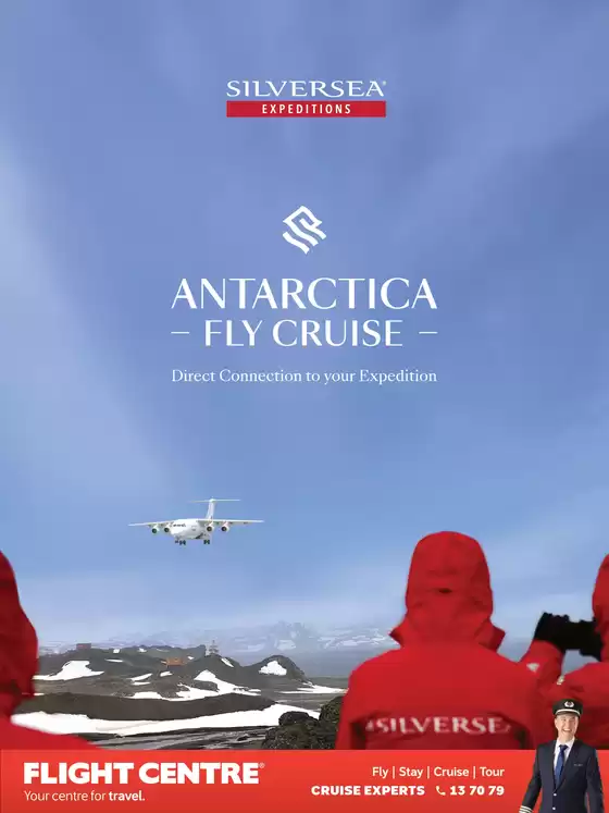 Flight Centre catalogue | Silversea Expeditions Antarctica Fly Cruise | 2025-10-17T00:00:00.000Z - 2025-10-31T00:00:00.000Z