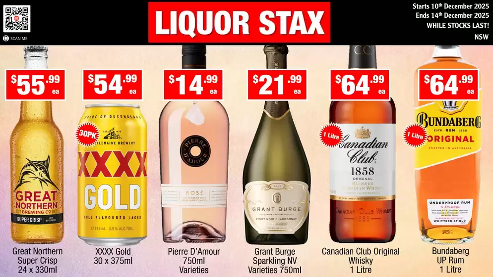 Liquor Stax catalogue in Grafton NSW | Liquor Stax catalogue specials | 2025-12-10T00:00:00.000Z - 2025-12-14T00:00:00.000Z