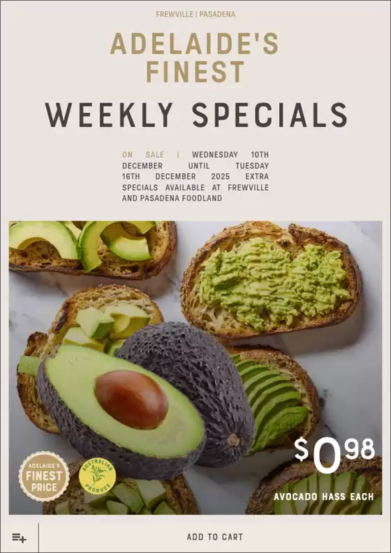 Adelaide's finest catalogue in Tully QLD | Adelaide's Finest catalogue specials | 2025-12-10T00:00:00.000Z - 2025-12-16T00:00:00.000Z