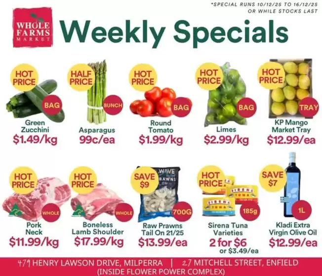 WHOLEFARMS catalogue in Tully QLD | Weekly Specials | 2025-12-10T00:00:00.000Z - 2025-12-16T00:00:00.000Z
