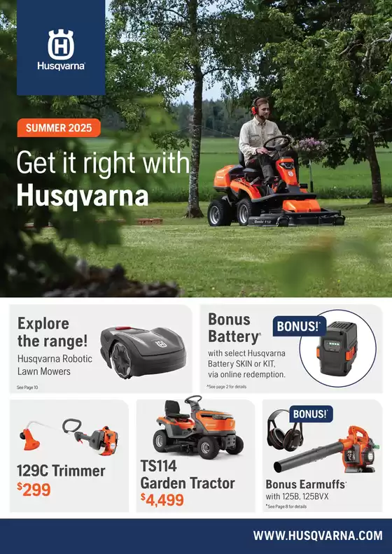 Husqvarna catalogue | Summer 2025 | 2025-12-10T00:00:00.000Z - 2026-02-28T00:00:00.000Z