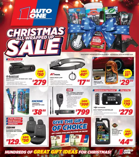 Auto One catalogue | Christmas All Wrapped Up Sale | 2025-12-10T00:00:00.000Z - 2025-12-24T00:00:00.000Z