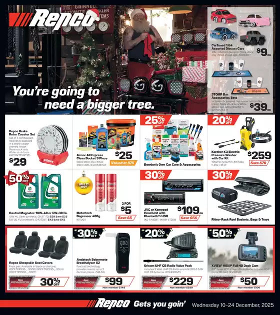 Repco catalogue | You're Going to Need a Bigger Tree | 2025-12-10T00:00:00.000Z - 2025-12-24T00:00:00.000Z