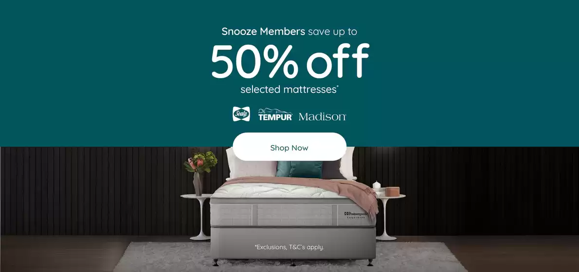 Snooze catalogue in Adelaide SA | Specials | 2025-12-10T00:00:00.000Z - 2025-12-31T00:00:00.000Z