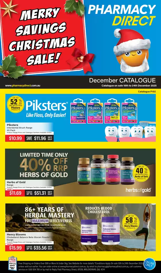 Pharmacy Direct catalogue | Merry Savings Christmas Sale! | 2025-12-10T00:00:00.000Z - 2025-12-24T00:00:00.000Z