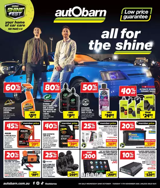 Autobarn catalogue in Tannum Sands QLD | All for the shine | 2025-10-22T00:00:00.000Z - 2025-11-11T00:00:00.000Z