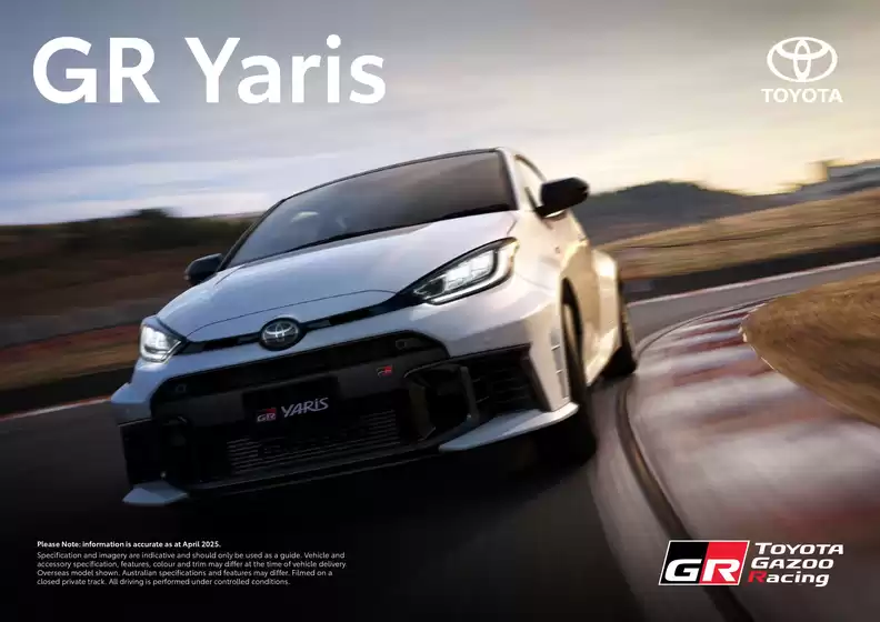 Toyota catalogue in Melbourne VIC | Toyota GR Yaris Brochure | 2025-10-18T00:00:00.000Z - 2025-11-01T00:00:00.000Z