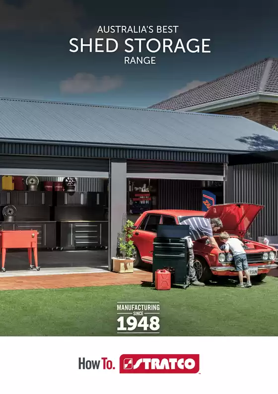 Stratco catalogue in Melbourne VIC | Shed Storage Range 2022 | 2025-10-18T00:00:00.000Z - 2025-11-01T00:00:00.000Z