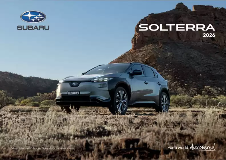 Subaru catalogue | Solterra 2026 | 2025-12-17T00:00:00.000Z - 2026-12-17T00:00:00.000Z