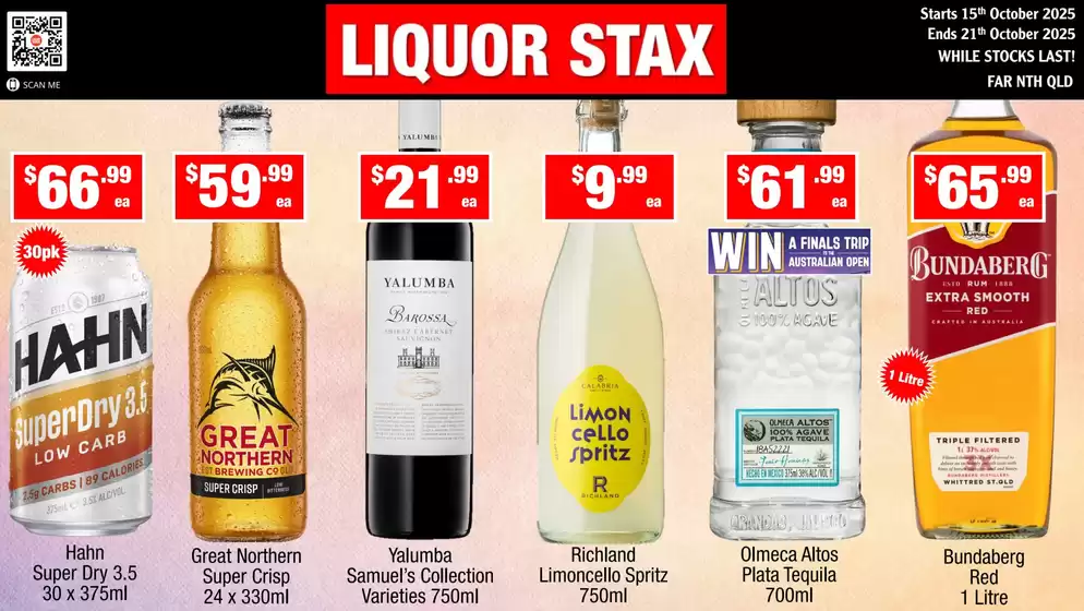 Liquor Stax catalogue in Gladstone QLD | Liquor Stax catalogue specials | 2025-10-19T00:00:00.000Z - 2025-11-02T00:00:00.000Z