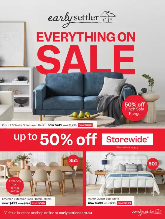 Early Settler catalogue | Our Big Sale Catalogue 2025 | 2025-12-22T00:00:00.000Z - 2026-01-26T00:00:00.000Z