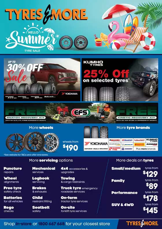 Tyres & More catalogue in Mount Barker SA | Hello Summer Tyre Sale | 2026-01-01T00:00:00.000Z - 2026-01-31T00:00:00.000Z