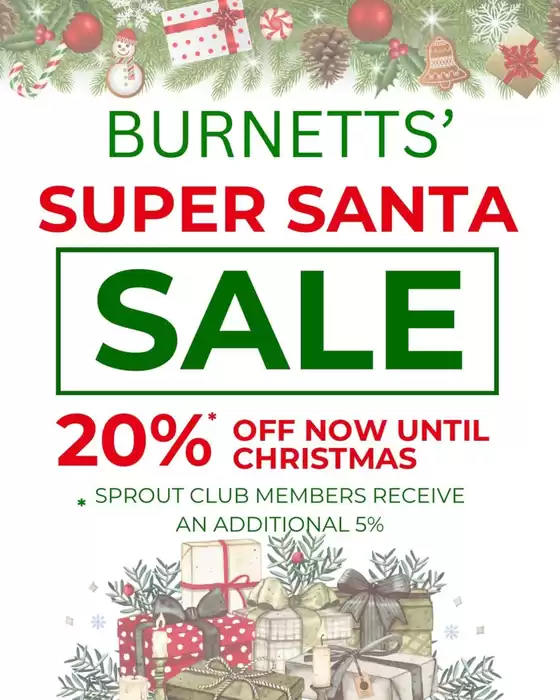 Burnetts On Barney catalogue | Super Santa Sale | 2025-12-23T00:00:00.000Z - 2025-12-25T00:00:00.000Z