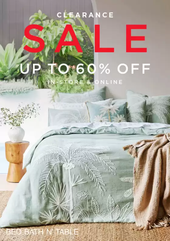 Bed Bath N' Table catalogue in Melbourne VIC | Clearance Sale | 2025-12-24T00:00:00.000Z - 2026-02-01T00:00:00.000Z