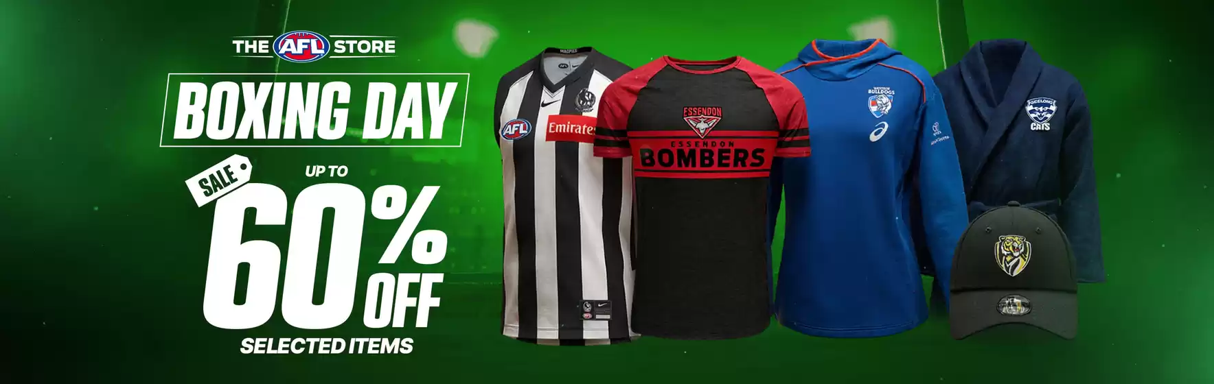 AFL Store catalogue | Boxing Day Sale | 2025-12-24T00:00:00.000Z - 2026-01-07T00:00:00.000Z
