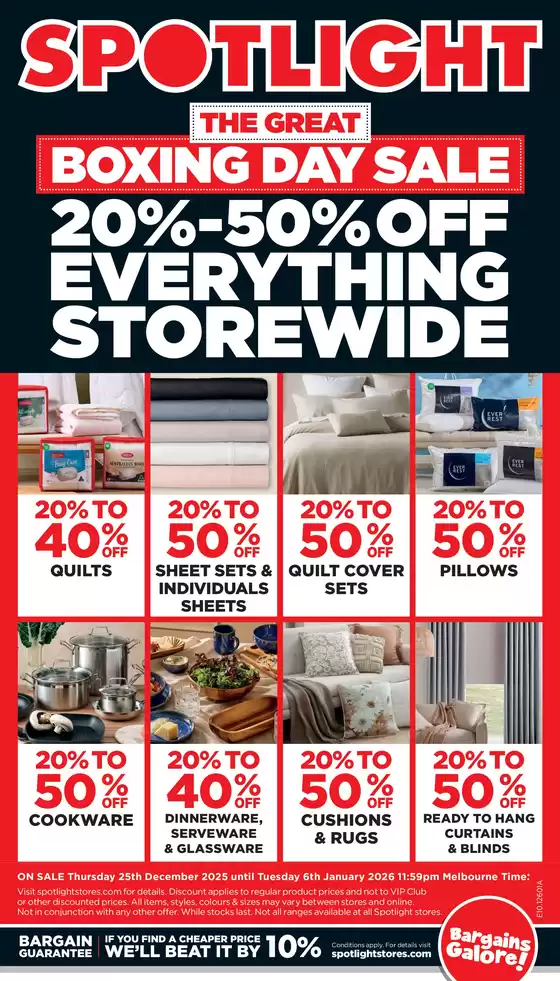 Spotlight catalogue in Melbourne VIC | Boxing Day Sale | 2025-12-25T00:00:00.000Z - 2026-01-06T00:00:00.000Z