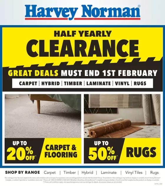 Harvey Norman catalogue | HN Flooring Clearance Digital Catalogue | 2025-12-24T00:00:00.000Z - 2026-02-01T00:00:00.000Z