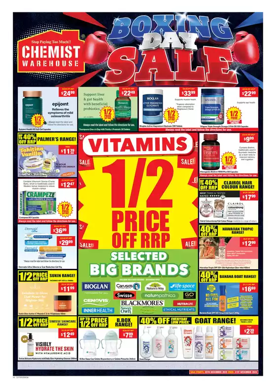 Chemist Warehouse catalogue in Perth WA | Boxing Day Sale | 2025-12-25T00:00:00.000Z - 2025-12-31T00:00:00.000Z