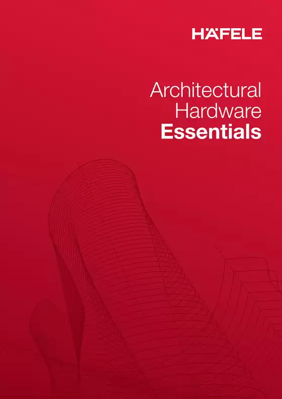Hafele catalogue in Adelaide SA | Architectural Hardware Essentials | 2025-12-26T00:00:00.000Z - 2026-02-28T00:00:00.000Z