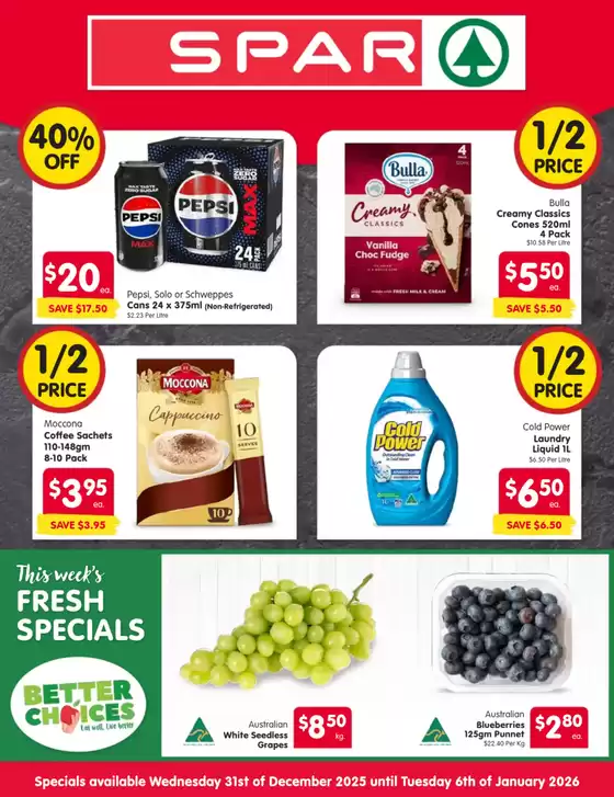 SPAR catalogue | Spar catalogue specials | 2025-12-31T00:00:00.000Z - 2026-01-06T00:00:00.000Z
