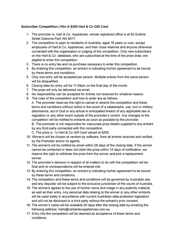 Hart & Co catalogue | Subscriber competition win 250 hart co gift card | 2025-12-31T00:00:00.000Z - 2026-01-14T00:00:00.000Z