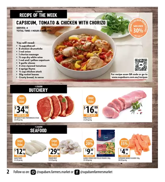 Weekly Specials 22/10