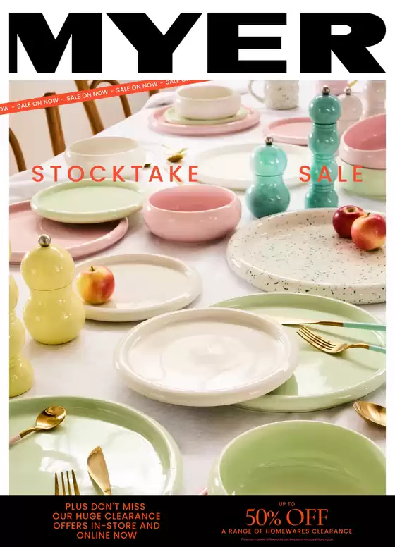 Myer catalogue | Stocktake Sale - Hardgoods | 2026-01-08T00:00:00.000Z - 2026-01-26T00:00:00.000Z