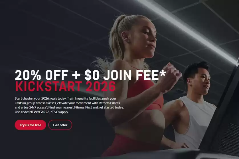 Fitness First catalogue in Melbourne VIC | Kickstart 2026 | 2026-01-06T00:00:00.000Z - 2026-01-31T00:00:00.000Z