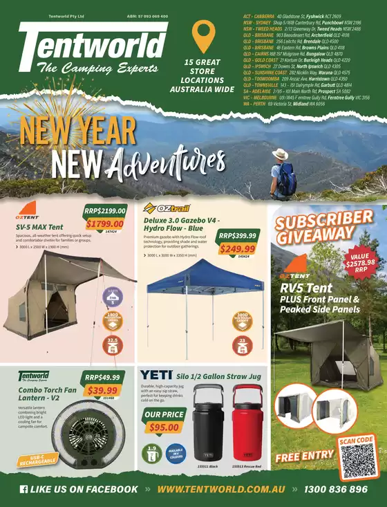Tentworld catalogue | New Year New Adventures | 2026-01-06T00:00:00.000Z - 2026-01-29T00:00:00.000Z