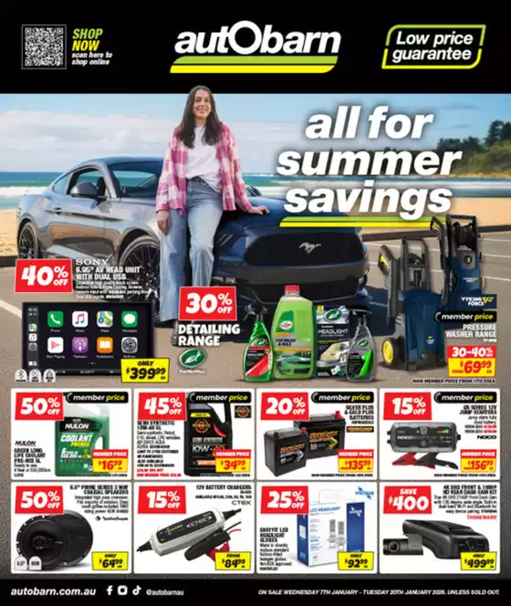 Autobarn catalogue | All For Summer Savings | 2026-01-07T00:00:00.000Z - 2026-01-20T00:00:00.000Z