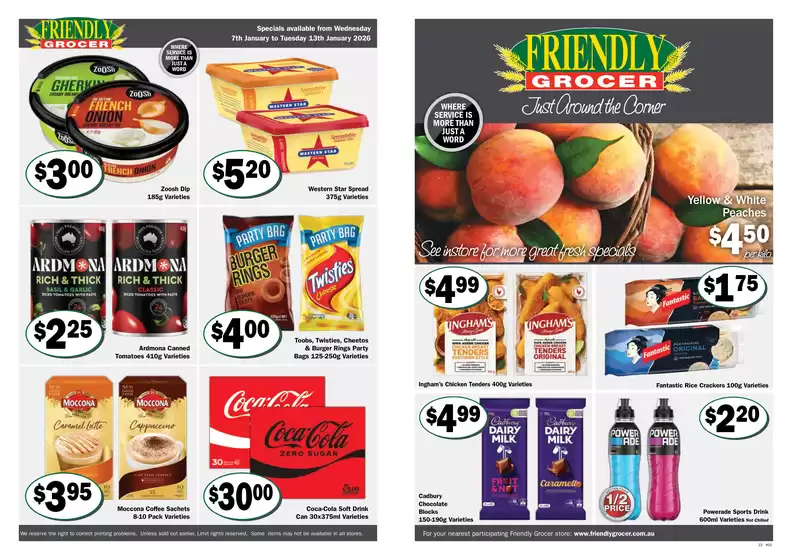 Friendly Grocer catalogue | Friendly Grocer catalogue specials | 2026-01-07T00:00:00.000Z - 2026-01-13T00:00:00.000Z