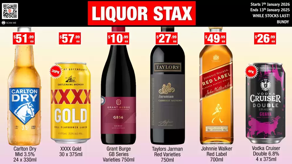 Liquor Stax catalogue in Brisbane QLD | Save now with our deals | 2026-01-07T00:00:00.000Z - 2026-01-07T00:00:00.000Z