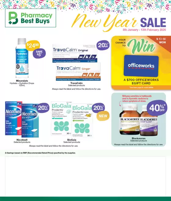 Pharmacy Best Buys catalogue | New Year Sale | 2026-01-08T00:00:00.000Z - 2026-02-13T00:00:00.000Z