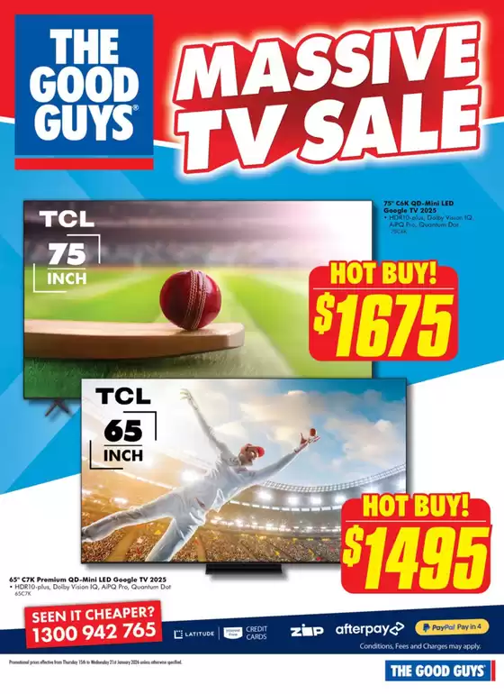 The Good Guys catalogue | Massive TV Sale | 2026-01-15T00:00:00.000Z - 2026-01-21T00:00:00.000Z